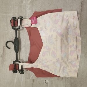 💕VINCE CAMUTO💕 Lounge Bralettes ~ Cream Floral & Solid Mauve Pink 1X NWT